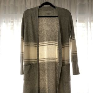 Lucky Brand Gray and Ivory Cardigan